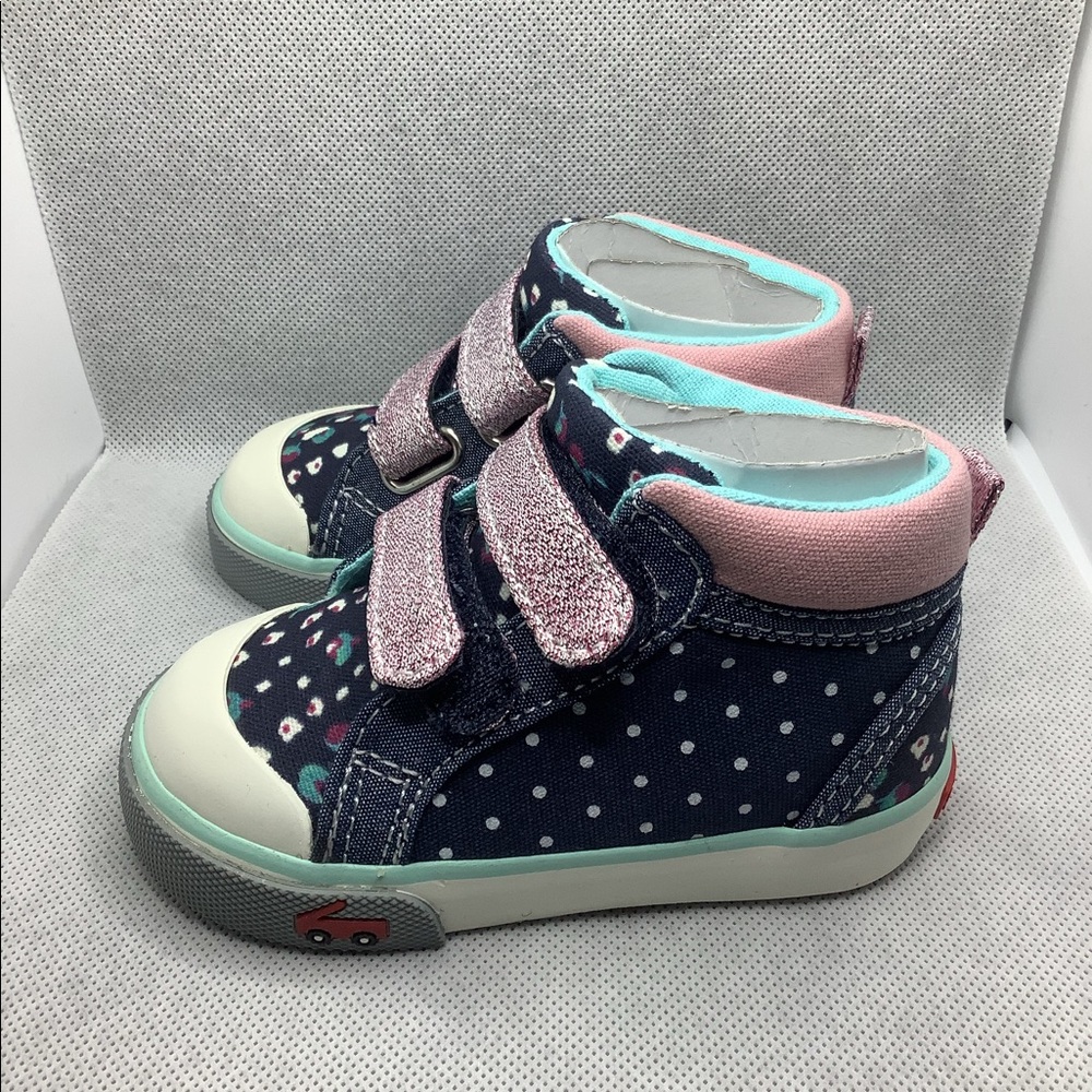 See Kai Run, Girl’s Kya Navy Dot Mix NEW